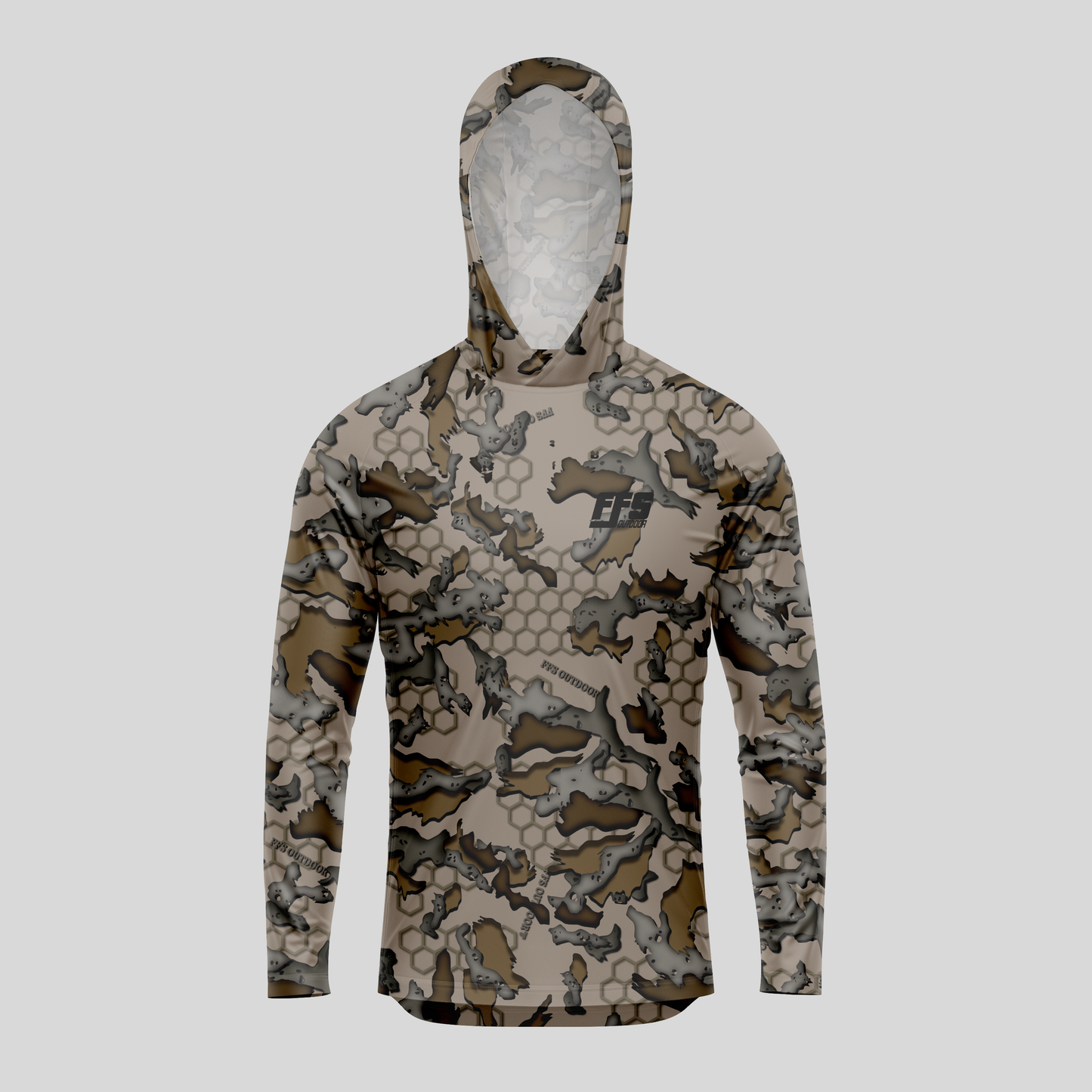 Mens Pro Sun Hoodie - S3000 Camo