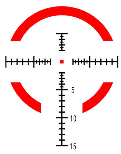 Rudolph AR 1-8x24mm AR1 FFP IR reticle