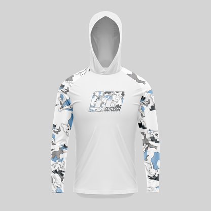 Mens Pro Sun Hoodie - Flats Camo