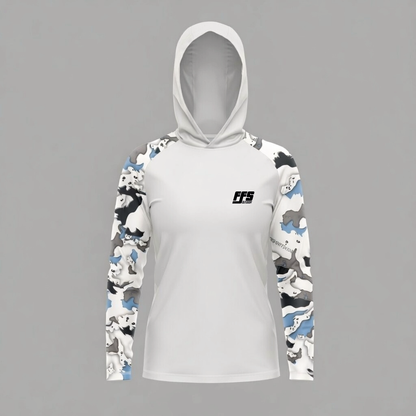 Ladies Pro Sun Hoodie Camo