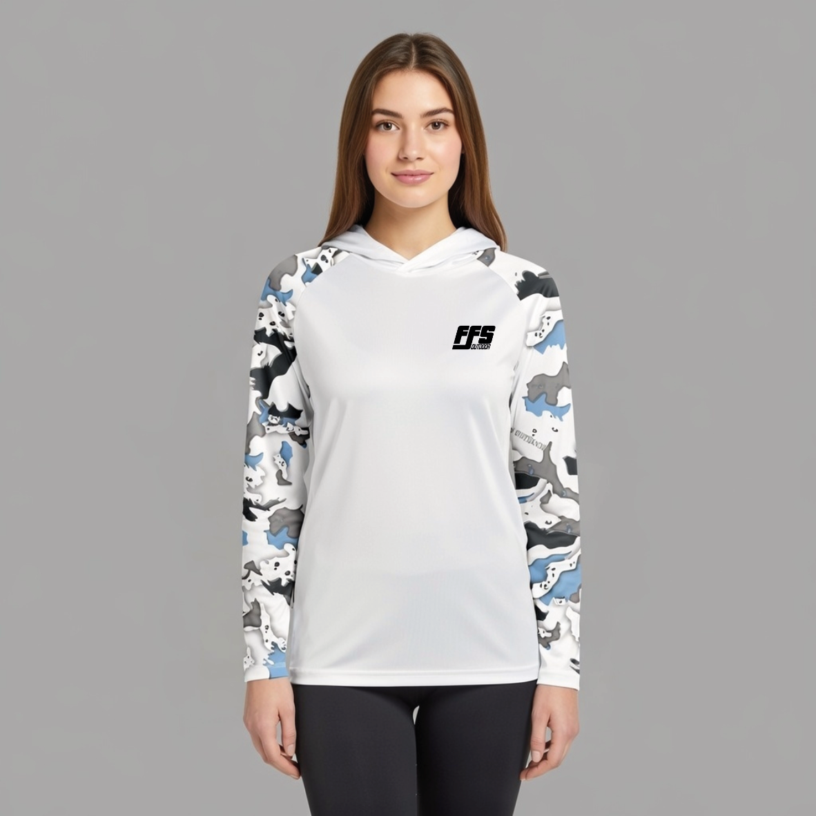 Ladies Pro Sun Hoodie Camo