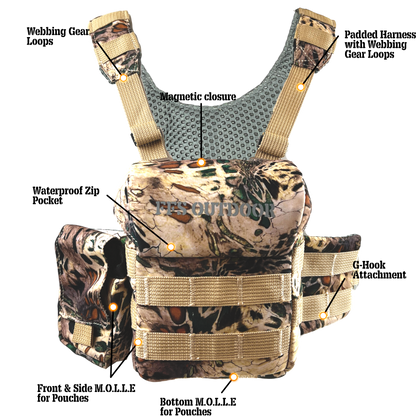 Impi GUIDE Binocular chest pack and harness