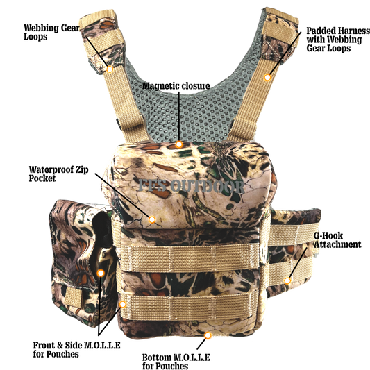 Impi GUIDE Binocular chest pack and harness